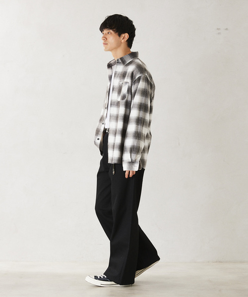 JOURNAL STANDARD relume(ジャーナルスタンダード レリューム)の「グランジ プリントネル チェックシャツ(シャツ/ブラウス・メンズ・ネイビー/ブラック/レッド・LARGE/MEDIUM)」の9枚目の写真