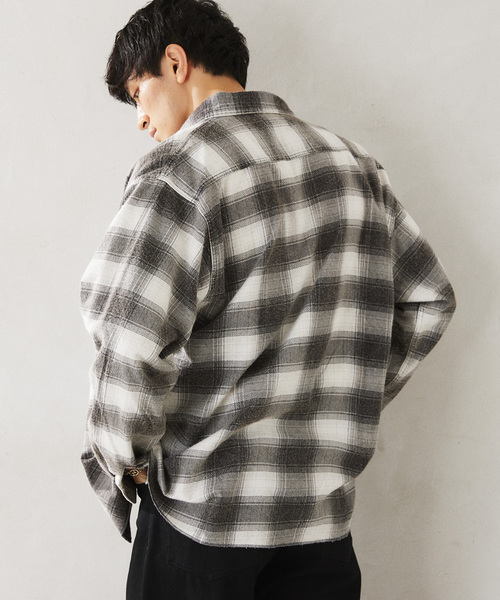 JOURNAL STANDARD relume(ジャーナルスタンダード レリューム)の「グランジ プリントネル チェックシャツ(シャツ/ブラウス・メンズ・ネイビー/ブラック/レッド・LARGE/MEDIUM)」の16枚目の写真