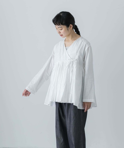 人気商品✨現行2025SS かぐれ コットンボイルアンガルカシャツ ホワイト 楽天市場】コットンボイルアンガルカシャツ／かぐれ（kagure