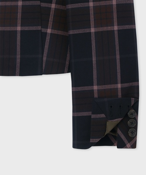 【セール】ウィメンズ ダブルフェイス チェック ジャケット / 245321 314J（テーラードジャケット）｜PS Paul Smith（ピーエスポールスミス）