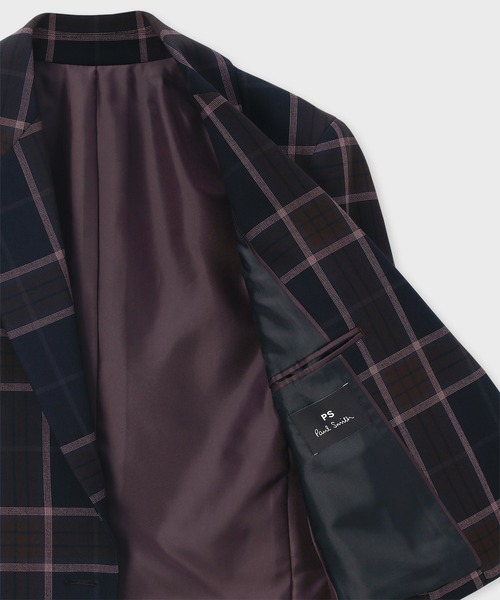 【セール】ウィメンズ ダブルフェイス チェック ジャケット / 245321 314J（テーラードジャケット）｜PS Paul Smith（ピーエスポールスミス）
