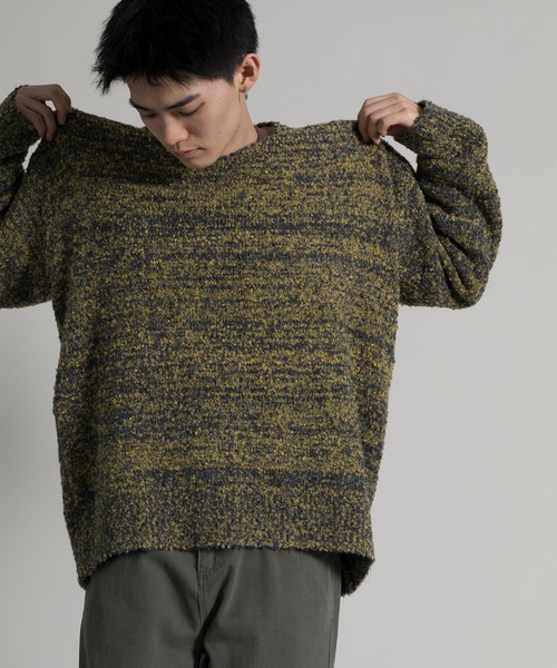 aimoha(アイモハ)の「【aimoha neo】 Heathered Texture Pullover(ニット/セーター・メンズ・グリーン/グレー・MEDIUM/LARGE/X-LARGE/XX-LARGE)」の20枚目の写真