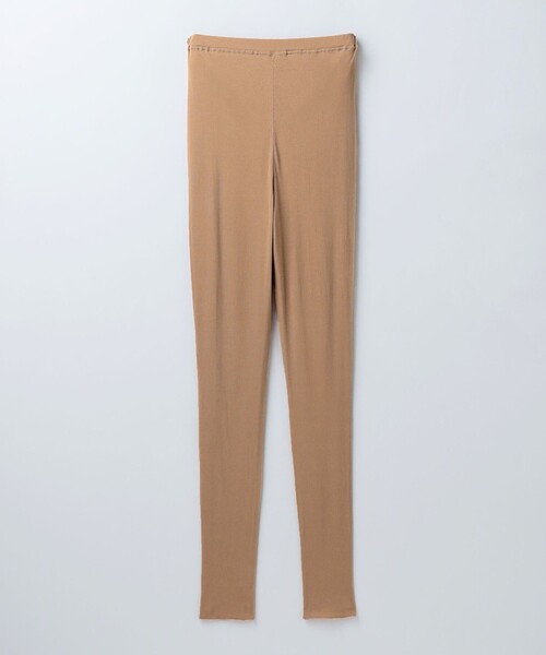 6（ロク）の「＜6(ROKU)＞コットン リブ スパッツ（レギンス/スパッツ・レディース・ベージュ/ライム・FREE）」の5枚目の写真