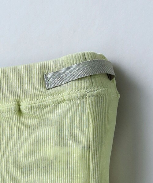 6（ロク）の「＜6(ROKU)＞コットン リブ スパッツ（レギンス/スパッツ・レディース・ベージュ/ライム・FREE）」の14枚目の写真