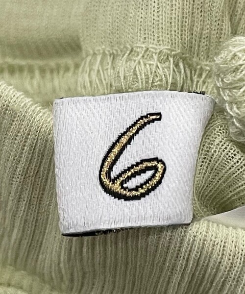 6（ロク）の「＜6(ROKU)＞コットン リブ スパッツ（レギンス/スパッツ・レディース・ベージュ/ライム・FREE）」の15枚目の写真