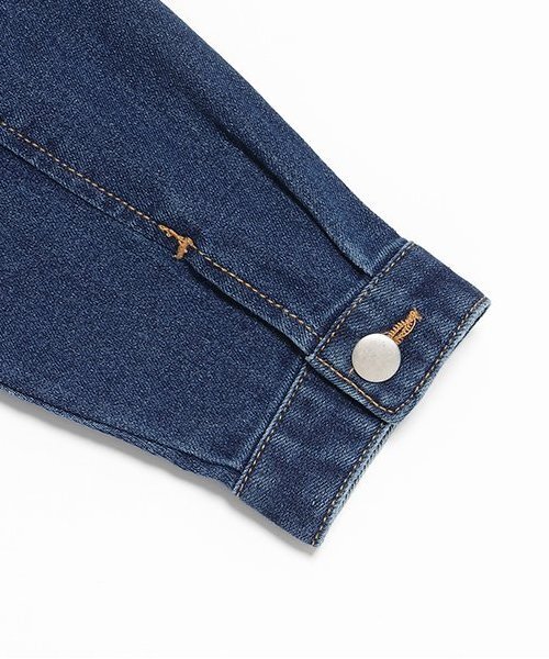 petit main（プティマイン）の「【リンク】デニムフリルジャケット(キッズ)（デニムジャケット・キッズ・サックスブルー/ブルー・80ｃｍ/90cm/110cm/120cm/130cm/100cm）」の20枚目の写真