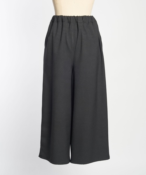 gomme（ゴム）の「ウォームＰツイル　Ｒタックパンツ（その他パンツ・レディース・ブラック/ブルー・MEDIUM）」の12枚目の写真