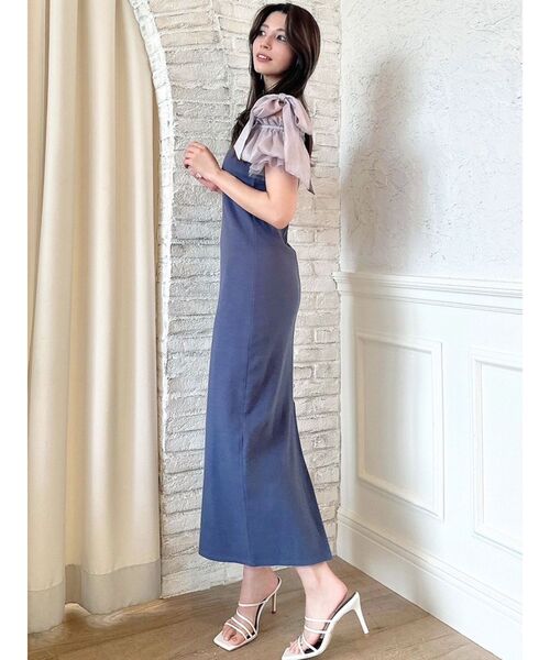 RESEXXY（リゼクシー）の「ボリュームリボンカットワンピース（ワンピース・レディース・ブラック/ベージュ/ブルー・FREE）」の15枚目の写真