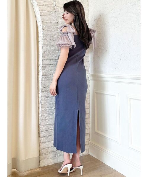 RESEXXY（リゼクシー）の「ボリュームリボンカットワンピース（ワンピース・レディース・ブラック/ベージュ/ブルー・FREE）」の16枚目の写真