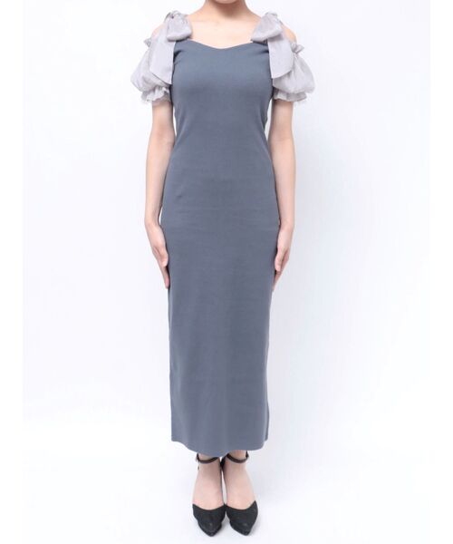 RESEXXY（リゼクシー）の「ボリュームリボンカットワンピース（ワンピース・レディース・ブラック/ベージュ/ブルー・FREE）」の20枚目の写真