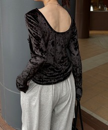 ISOOK | 【ISOOK / アイスー】前後2wayベロアトップス / クラッシュベロア ロングスリーブ ZOZOTOWN限定(Tシャツ/カットソー)