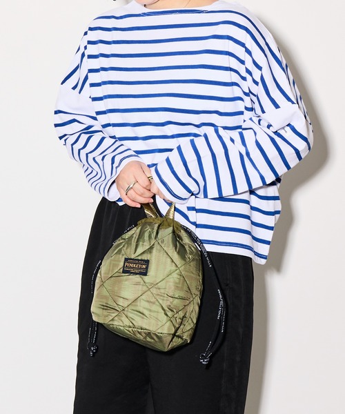 PENDLETON(ペンドルトン)の「【 PENDLETON / ペンドルトン 】キルティング ドローバック 巾着バック QT DRAWBAG(ハンドバッグ・レディース・オリーブドラブ/ブラック・FREE)」の19枚目の写真
