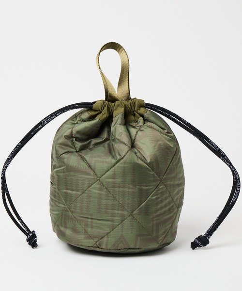 PENDLETON(ペンドルトン)の「【 PENDLETON / ペンドルトン 】キルティング ドローバック 巾着バック QT DRAWBAG(ハンドバッグ・レディース・オリーブドラブ/ブラック・FREE)」の10枚目の写真