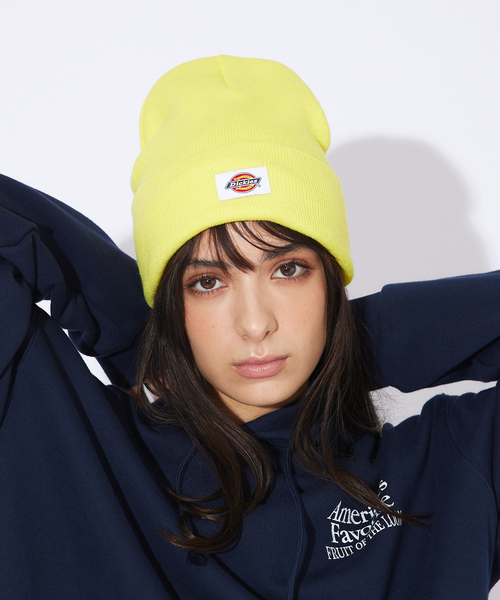 Dickies(ディッキーズ)の「【Dickes /ディッキーズ】Knit-watch/定番ビーニー/ユニセックス(ニットキャップ/ビーニー・メンズ・イエロー/パープル/ネイビー/オフホワイト/ブルー・フリー)」の5枚目の写真