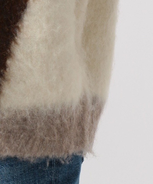 BAYFLOW(ベイフロー)の「ニュアンスパターンニットプルオーバー(ニット/セーター・レディース・モカ/ブラウン/ライトブルー・FREE)」の8枚目の写真