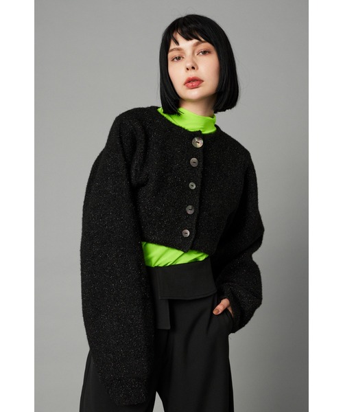 Shiny short cardigan シャイニーショートカーディガン（カーディガン 