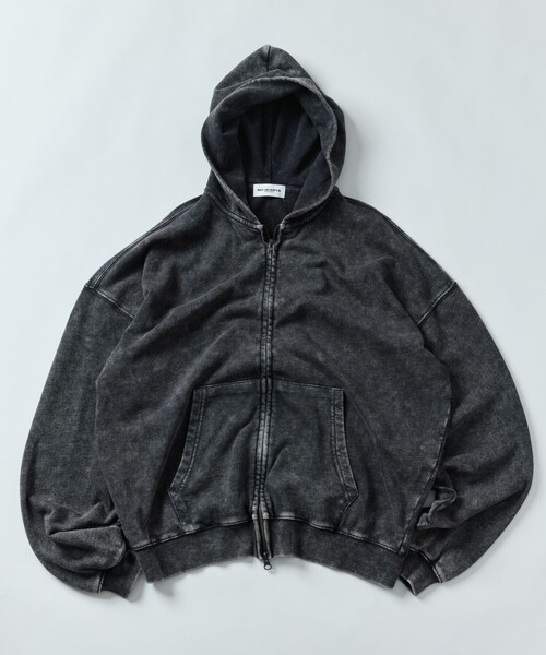 FREAK'S STORE(フリークスストア)の「限定展開 MR HEARTS/ミスターハーツ CHEMICAL WASH ZIP UP HOODIE(パーカー・メンズ・ブラック/ブラウン/ネイビー・MEDIUM/LARGE/SMALL)」の20枚目の写真