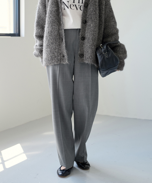 FRAMeWORK（フレームワーク）の「TWウォッシャブルストレートパンツ（スラックス・レディース・チャコールグレー/グレー/ブラック・34/36/38/40）」の3枚目の写真