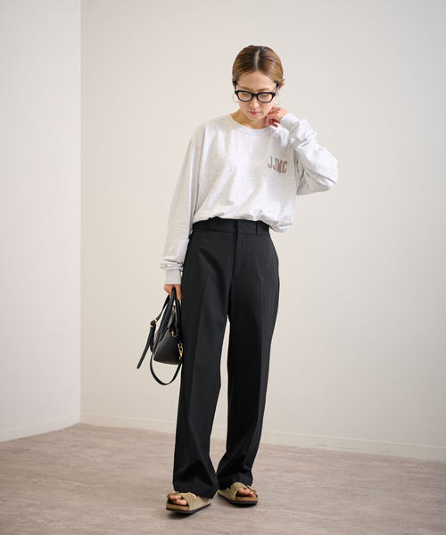 FRAMeWORK（フレームワーク）の「TWウォッシャブルストレートパンツ（スラックス・レディース・チャコールグレー/グレー/ブラック・34/36/38/40）」の4枚目の写真