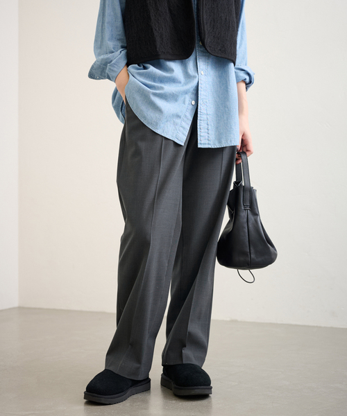 FRAMeWORK（フレームワーク）の「TWウォッシャブルストレートパンツ（スラックス・レディース・チャコールグレー/グレー/ブラック・34/36/38/40）」の13枚目の写真