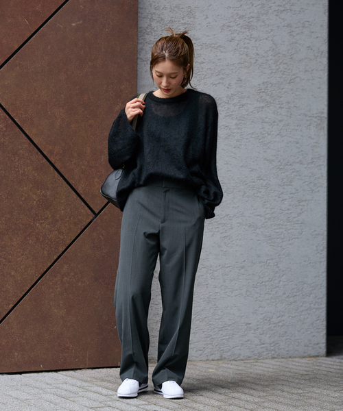 FRAMeWORK（フレームワーク）の「TWウォッシャブルストレートパンツ（スラックス・レディース・チャコールグレー/グレー/ブラック・34/36/38/40）」の17枚目の写真