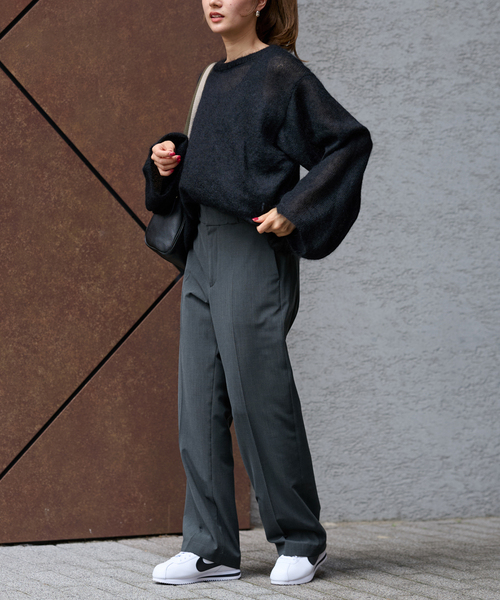 新品！FRAMeWORKフレームワーク TWウォッシャブルストレートパンツ 34 FRAMeWORK（フレームワーク）の「TWウォッシャブルストレート