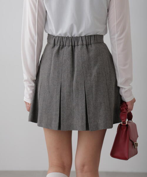 FREE'S MART（フリーズマート）の「◆[セットアップ対応]ボックスプリーツミニスカート（スカート・レディース・ブラウン系その他/グレー/ブラウン・SMALL/MEDIUM）」の8枚目の写真