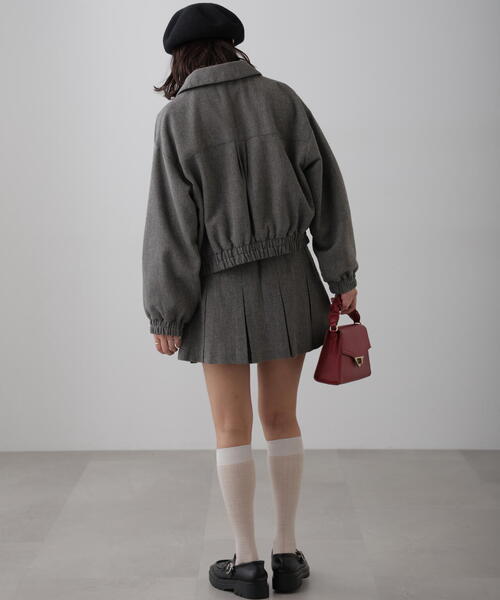 FREE'S MART（フリーズマート）の「◆[セットアップ対応]ボックスプリーツミニスカート（スカート・レディース・ブラウン系その他/グレー/ブラウン・SMALL/MEDIUM）」の11枚目の写真