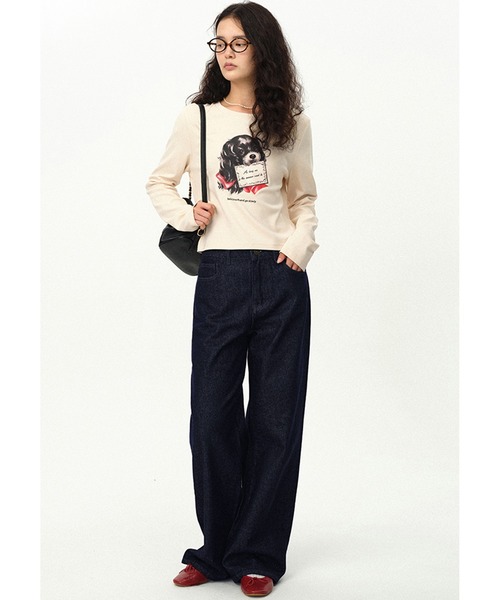 Fano studios ネコ花　ロングtシャツ 87381973b_1_d_500.jpg