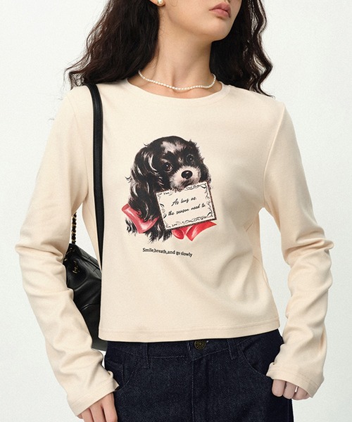 Fano studios ネコ花　ロングtシャツ Fano studios ネコ花 ロングtシャツ