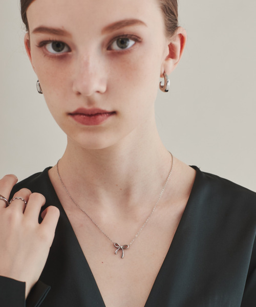 ciite' surgical stainless(シーテサージカルステンレス)の「【 金属アレルギー対応 】 シンプルリボン ネックレス サージカルステンレス(ネックレス・レディース・シルバー/ゴールド/ピンクゴールド・FREE)」の22枚目の写真