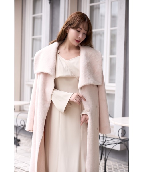 Grace Wrap Coat（ノーカラーコート）｜Her lip to（ハーリップ