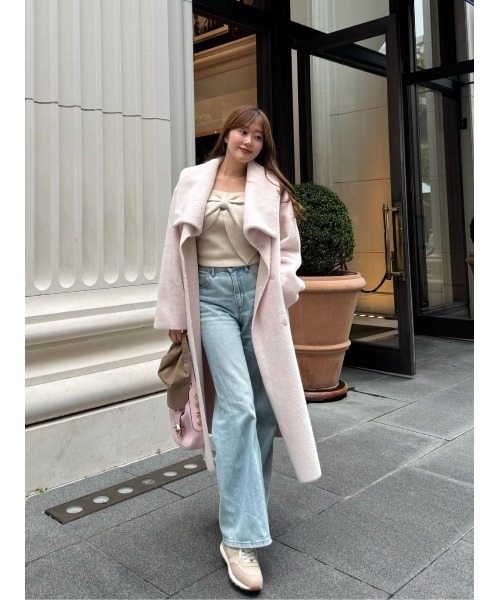 Grace Wrap Coat（ノーカラーコート）｜Her lip to（ハーリップ