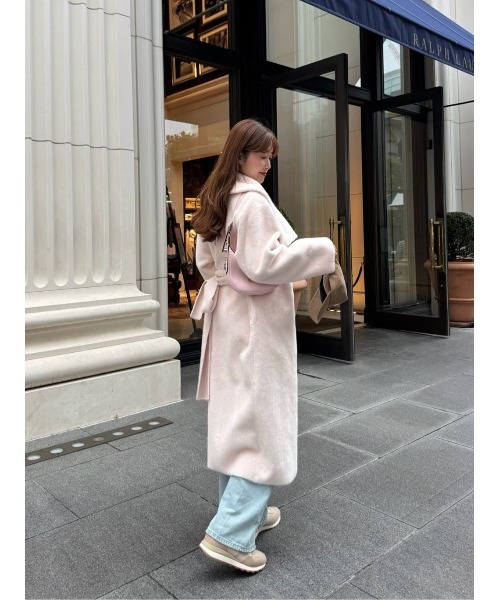 ジャケット・アウター Her lip to grace wrap coat Grace Wrap Coat（ノーカラーコート）｜Her lip to（ハーリップ