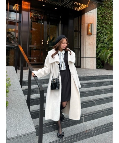 Grace Wrap Coat（ノーカラーコート）｜Her lip to（ハーリップ