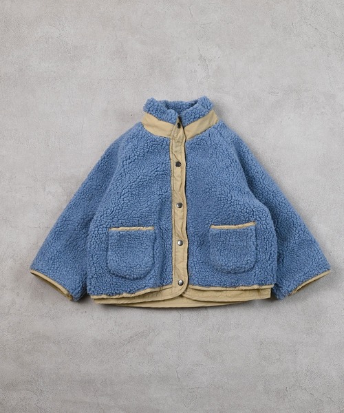 BIG FIELD（ビッグフィールド）の「リバーシブルアウター（その他アウター・キッズ・ベージュ/チャコール/レッド・90/100/110/120/130/140/150）」の3枚目の写真