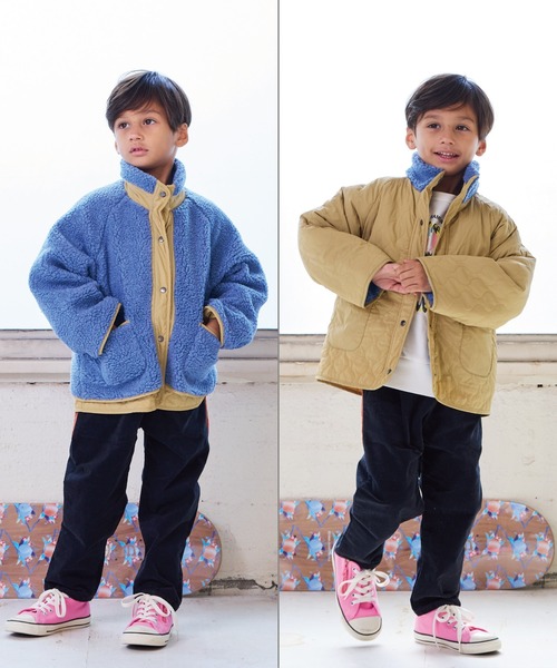 BIG FIELD（ビッグフィールド）の「リバーシブルアウター（その他アウター・キッズ・ベージュ/チャコール/レッド・90/100/110/120/130/140/150）」の14枚目の写真