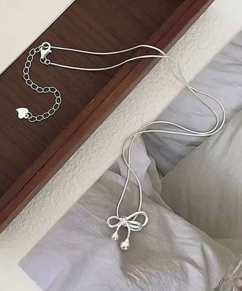 Lace Ladies（レースレディース）の「ハート リボン バラエティ デザイン ネックレス（ネックレス・レディース・シルバー系3/シルバー系4/シルバー系5/シルバー系6/ゴールド/シルバー系1/シルバー系2/シルバー系7・FREE）」の21枚目の写真