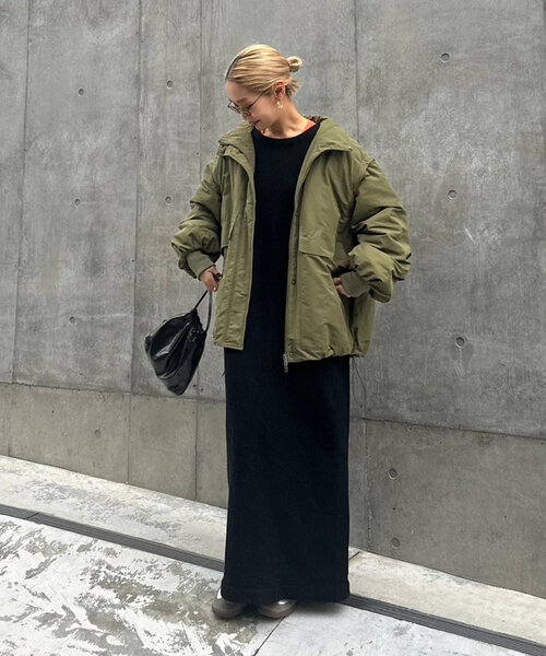 CIAOPANIC TYPY(チャオパニックティピー)の「【WEB限定】ウール混クルーネックニットワンピース(ワンピース・レディース・ブラック/ライトグレー/ブラウン/オフホワイト・SMALL/MEDIUM/LARGE)」の13枚目の写真