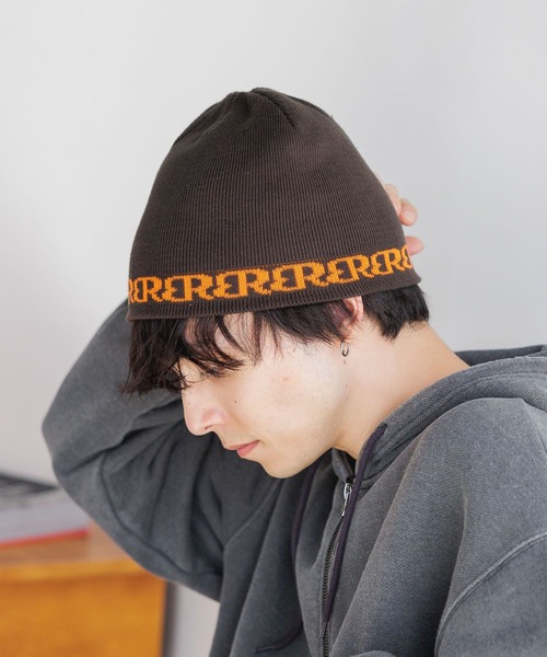 RAGEBLUE(レイジブルー)の「シングルデザインビーニー(ニットキャップ/ビーニー・メンズ・ダークブラウン/その他19/ブラック/グレー/ネイビー・FREE)」の8枚目の写真