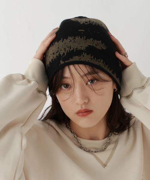 RAGEBLUE(レイジブルー)の「シングルデザインビーニー(ニットキャップ/ビーニー・メンズ・ダークブラウン/その他19/ブラック/グレー/ネイビー・FREE)」の18枚目の写真