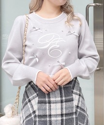 ロゴビジューニット