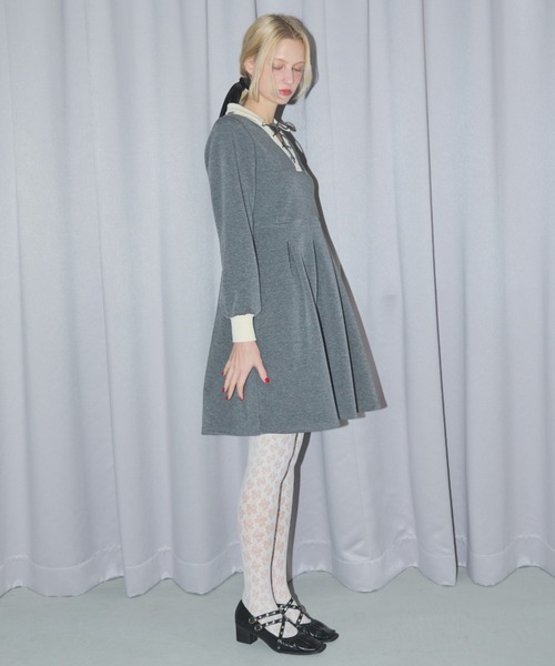 idem lace up polo onepiece /ポロミニワンピース lace up polo onepiece/ポロミニワンピース（ワンピース）｜idem