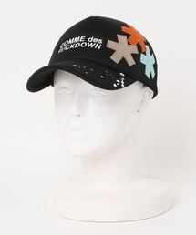 【COMMEdesFUCKDOWN】刺繍ロゴ ワッペンキャップ