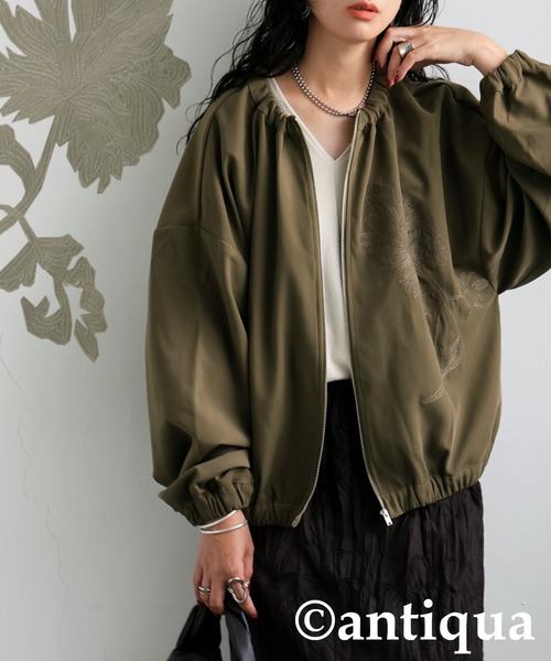 Alpha Industries 刺繍ジャケット ブラック レディース