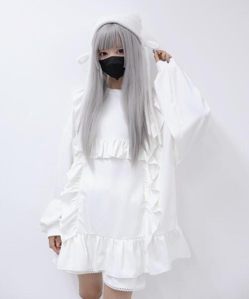 おトク情報がいっぱい！ Whinny/フリフリダイナマイトよだれかけ（スウェット）｜Whinny トップス