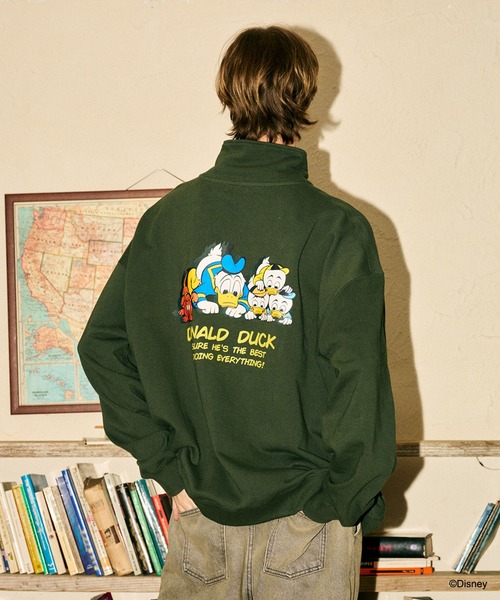 PBLIM(ページボーイリム)の「PBLIM/ドナルド/ハーフZIPスウェット(スウェット・レディース・グリーン/ネイビー/ライトグレー・MEDIUM/LARGE)」の3枚目の写真