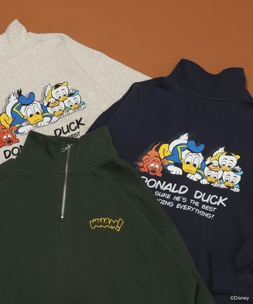 PBLIM(ページボーイリム)の「PBLIM/ドナルド/ハーフZIPスウェット(スウェット・レディース・グリーン/ネイビー/ライトグレー・MEDIUM/LARGE)」の16枚目の写真