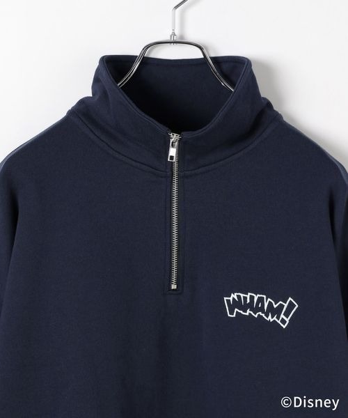 PBLIM(ページボーイリム)の「PBLIM/ドナルド/ハーフZIPスウェット(スウェット・レディース・グリーン/ネイビー/ライトグレー・MEDIUM/LARGE)」の4枚目の写真