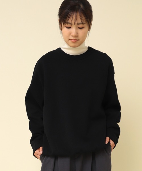 RNA-N(アールエヌエーエヌ)の「M2354 ドッキングフレンチテリープルオーバー(Tシャツ/カットソー・レディース・グリーン/ブラック/キナリ・MEDIUM)」の4枚目の写真